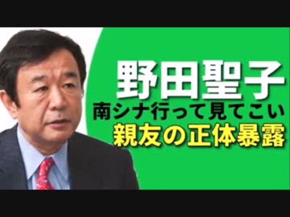 野田聖子で安倍内閣が窮地に 入閣前に墓穴を掘った売国発言が炎上中ｗ ニコニコ動画