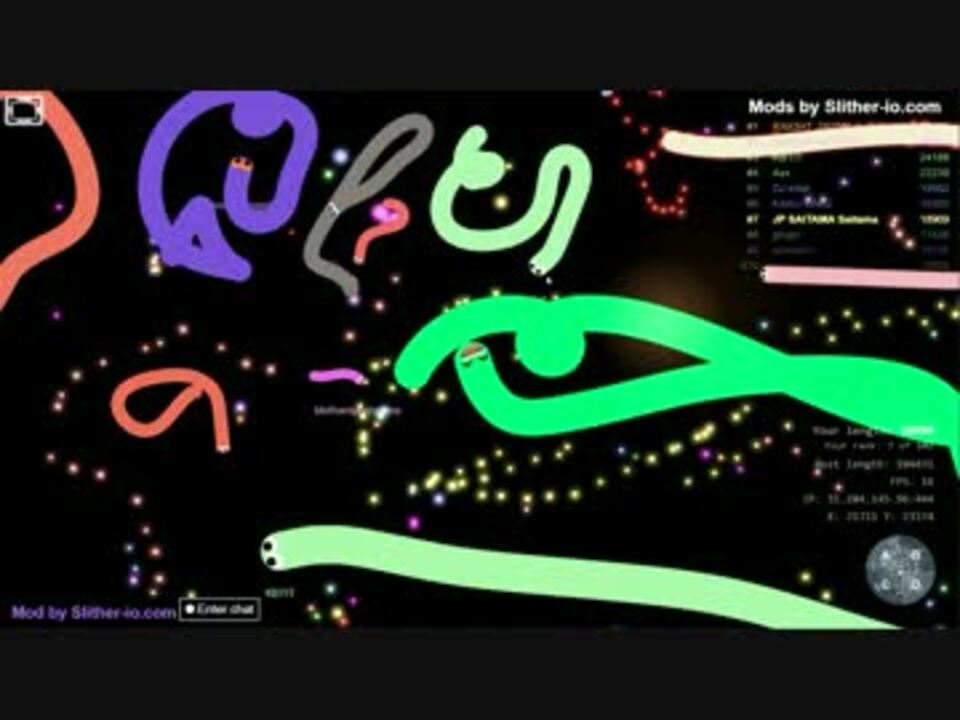 人気の Slither Io 動画 210本 5 ニコニコ動画