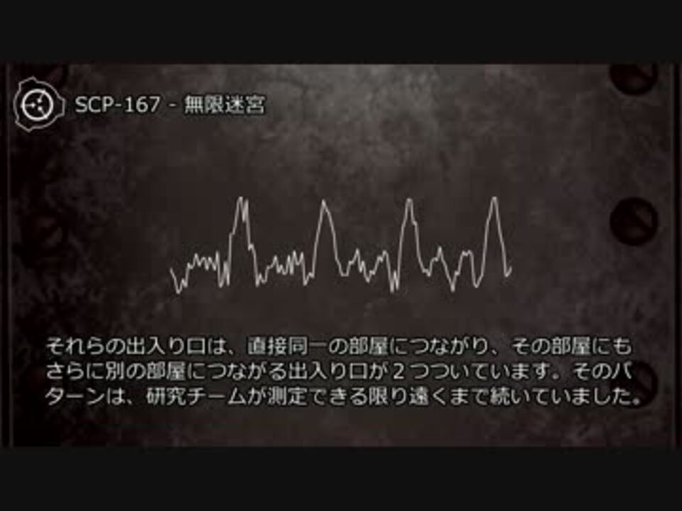 Scp 167 無限迷宮 ニコニコ動画