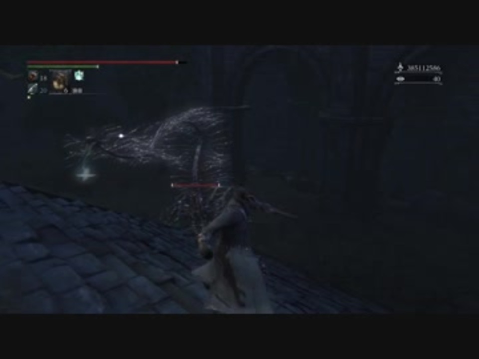 Bloodborne 蛍花の頭に油火パイルを狙ってみる ニコニコ動画