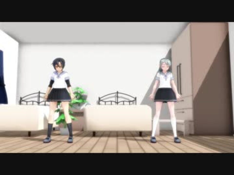 Mmd艦これ 天霧と狭霧でwave 黒鬼式モデル ニコニコ動画