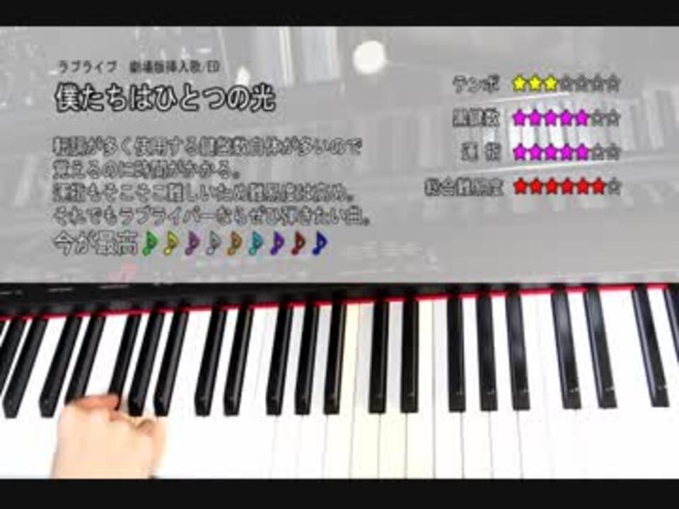 スパークル 初心者のためのピアノ講座 ラブライブ ニコニコ動画