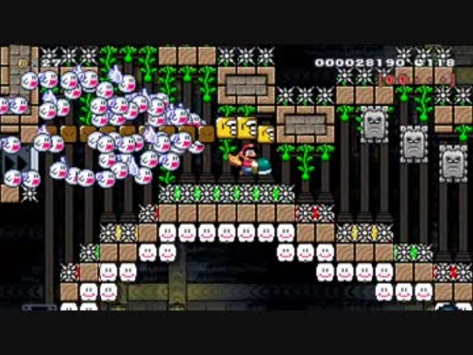 マリオメーカー 海外製作480時間 マント史上最強コースを日本初クリア ニコニコ動画