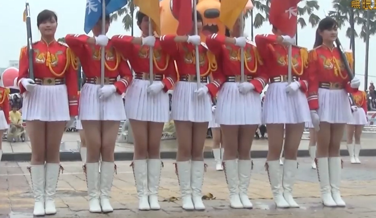 台湾 台湾女子高生ミニスカ儀仗隊 4 ニコニコ動画