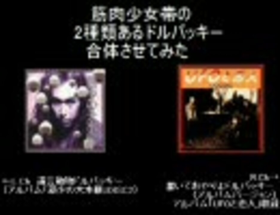 筋肉少女帯 暴いておやりよドルバッキーと遺言動物ドルバッキーを(ry - ニコニコ動画