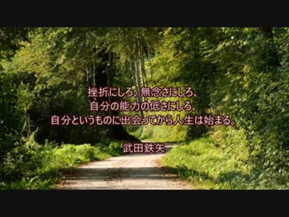 武田鉄矢 くじけそうな時に読みたい名言 大橋直久 ニコニコ動画