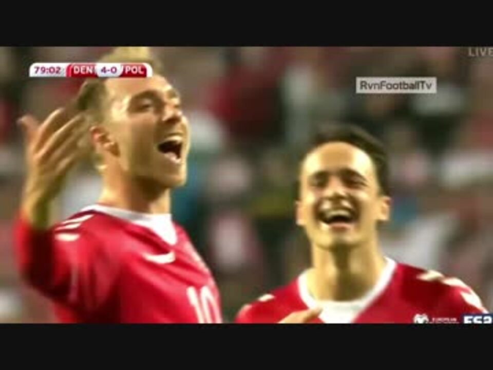 サッカー ポーランド対デンマーク ロシアワールドカップ予選 ニコニコ動画