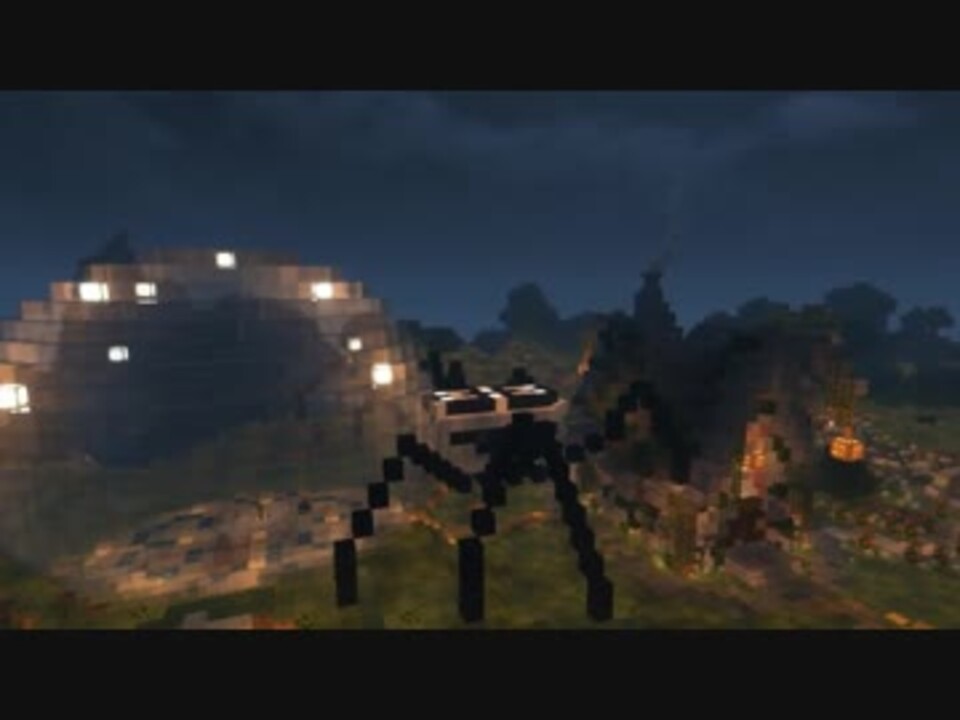 ずぱんのゆっくりマイクラ 35話 巨大蜘蛛型サンルーム ニコニコ動画