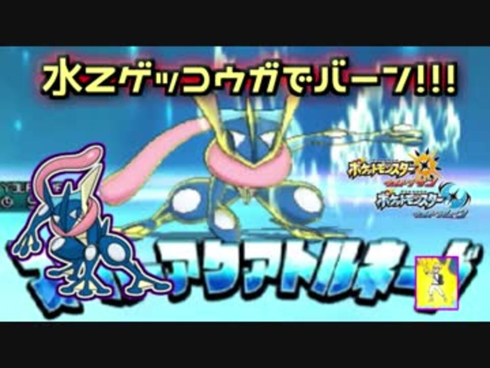 ポケモンusum 水zゲッコウガでドーン ニコニコ動画