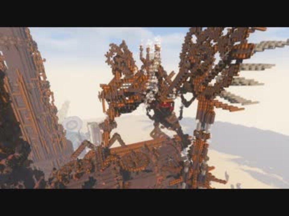 Minecraft スチームパンクな廃墟世界を作ってみた 配布マップ ニコニコ動画