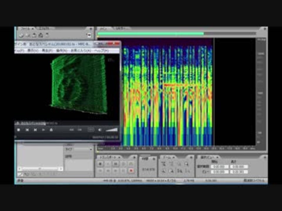 デザインあ スペクトログラムを見てみた ニコニコ動画
