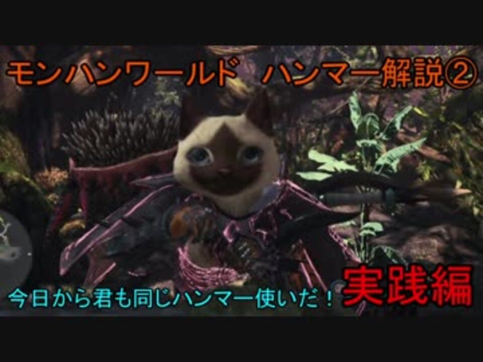 Mhw ハンマーを使いたい人に魅力を伝える解説講座 実践編 実況 2 ニコニコ動画