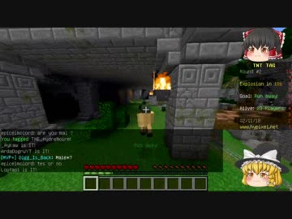 Minedraft Hypixelサーバー Tnt Tagとwizards実況紹介 ニコニコ動画