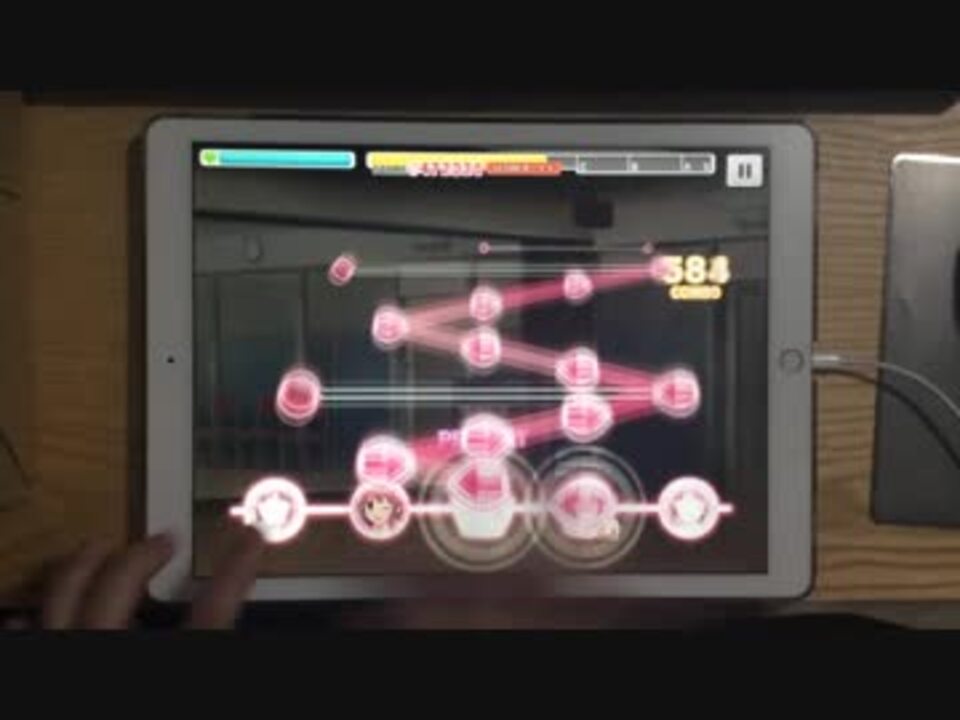 デレステ Lv30 あんずのうた Master Full Combo 手元 ニコニコ動画