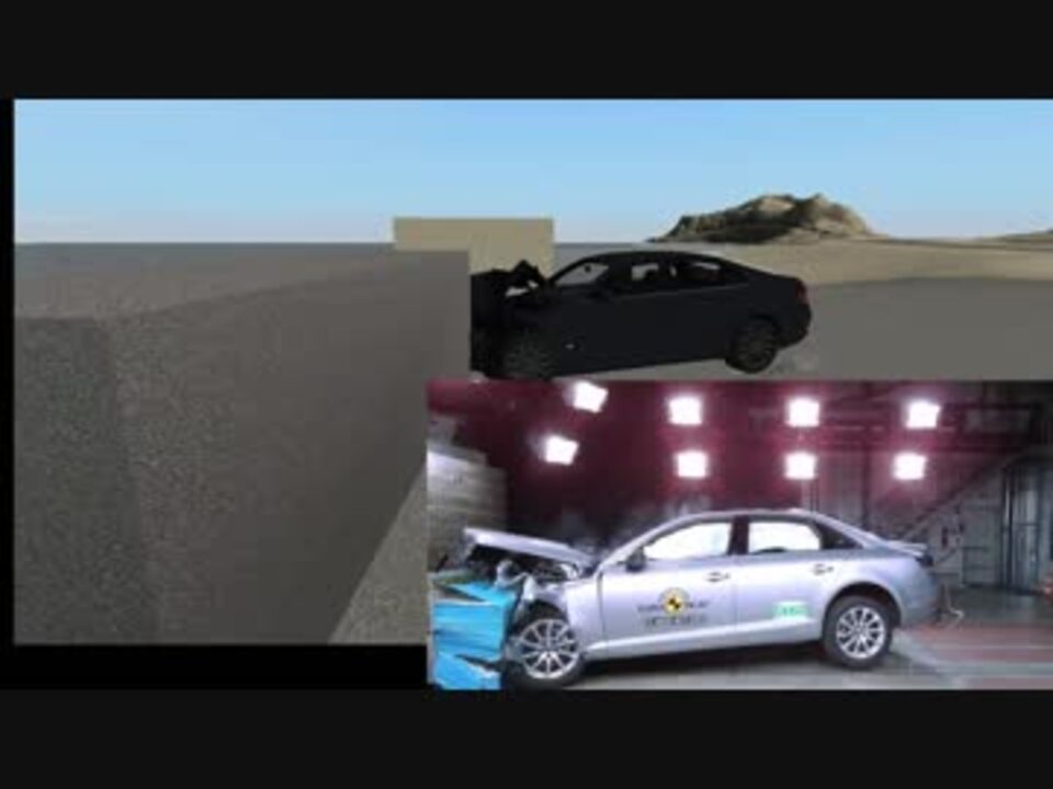無料版 Beam Ng Driveと現実のクラッシュテスト比較 ニコニコ動画