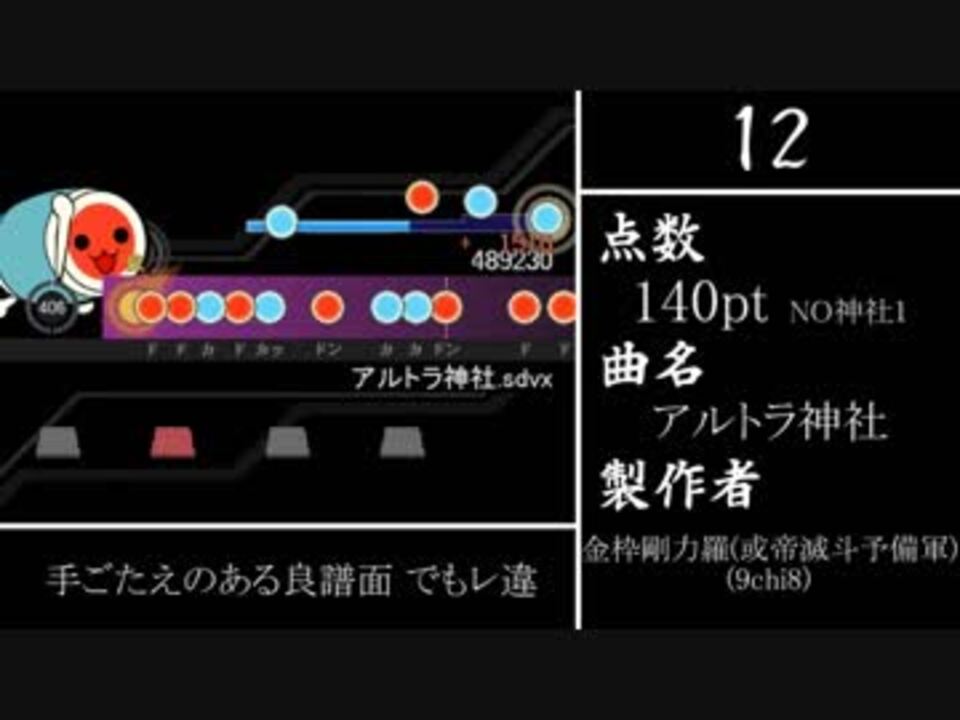 太鼓さん次郎 神社大会 全譜面ダイジェスト ニコニコ動画