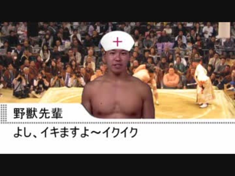 土俵から降ろされる先輩 ニコニコ動画