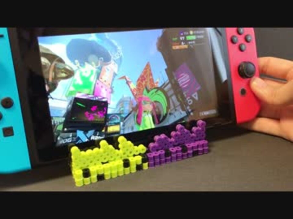 アイロンビーズ スプラトゥーンモデルの Switchスタンド 作ってみた ゆっくり ニコニコ動画