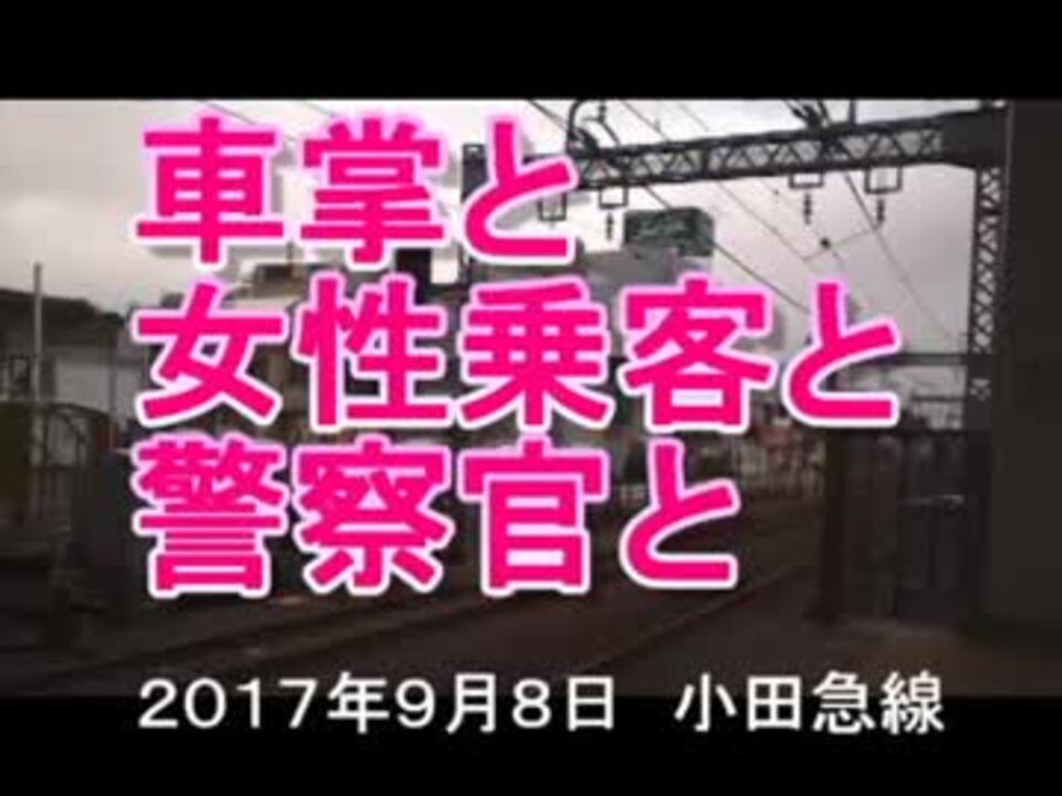 ホモと学ぶ女性専用車両 小田急線 車掌と女性乗客と警察官と ニコニコ動画