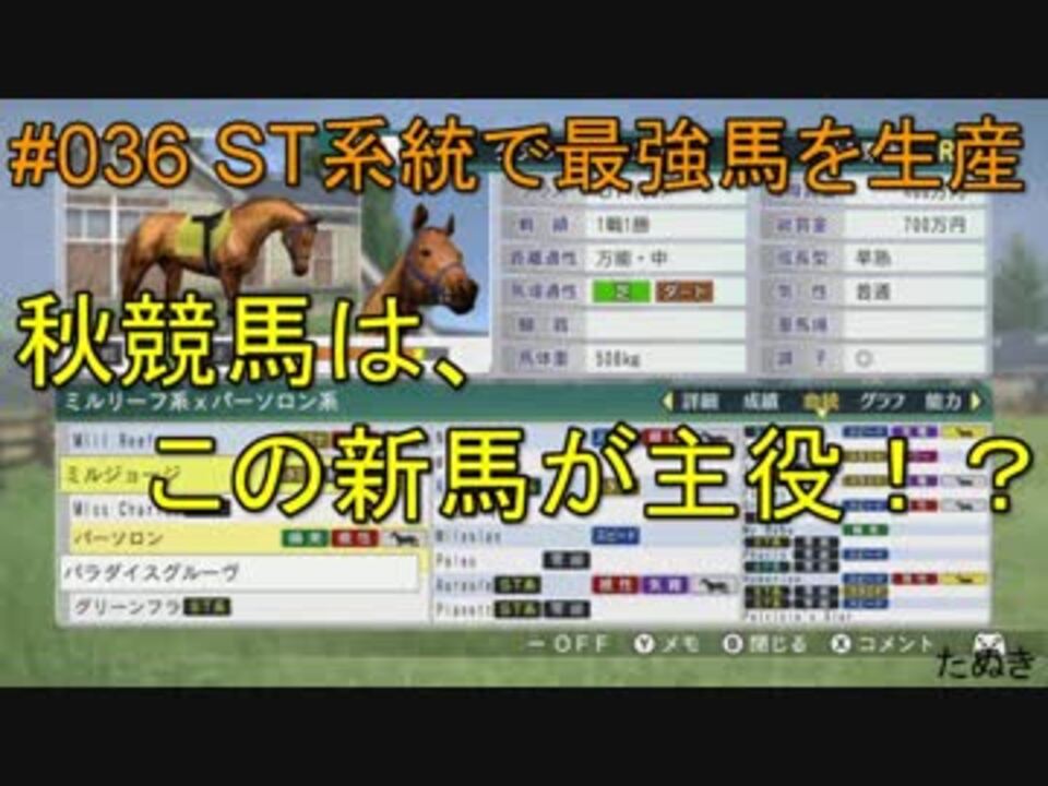 人気の 競馬 ウイニングポスト 動画 1 992本 44 ニコニコ動画