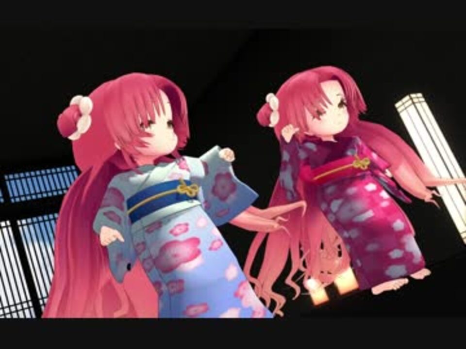 【MMD】浴衣の 小ウメ ちゃんで「メランコリック」 - ニコニコ動画