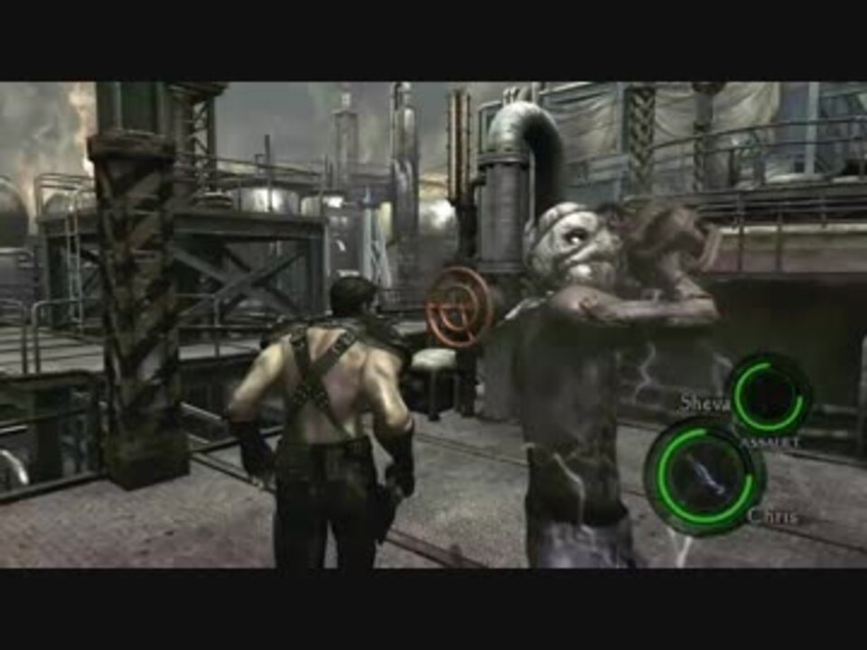 Pc版バイオハザード5 できるだけスタンロッドで攻略してみた 3 2 P1 ニコニコ動画