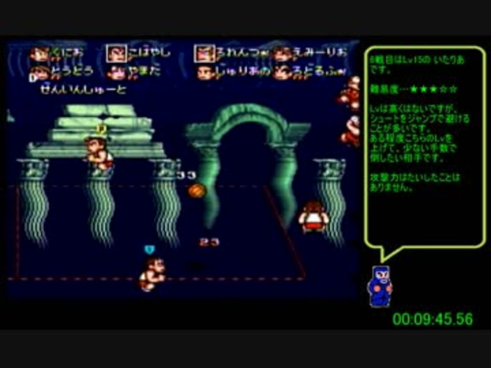 Wii U Vc くにおくんのドッジボールだよ全員集合 Rta 00 23 03 前半 ニコニコ動画