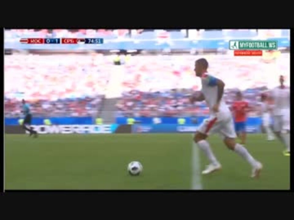 サッカー W杯18 06 17 コスタリカｖｓセルビア ダイジェスト ニコニコ動画