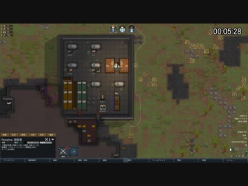 Rimworld 宇宙船建造脱出rta 1h47m29s 1 4 Beta18 ニコニコ動画