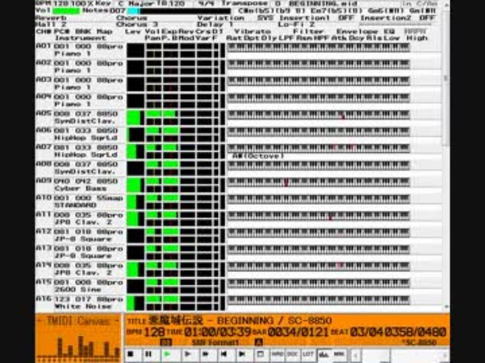 悪魔城伝説 Beginning Midi ニコニコ動画