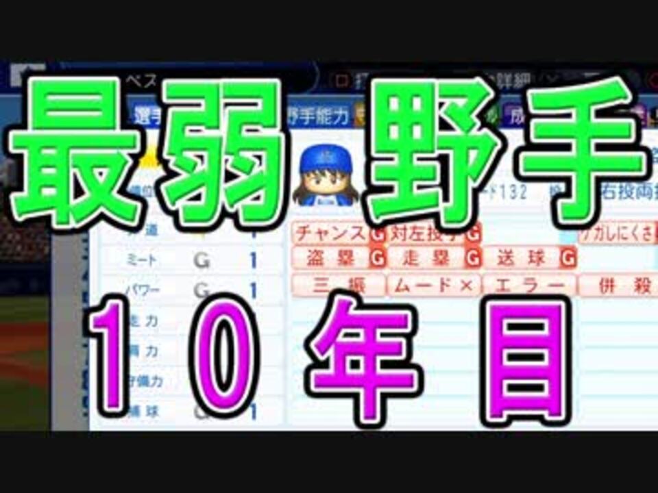 パワプロ18 最弱野手を30年使い続けてみた 6 10年目 ゆっくり実況 ニコニコ動画