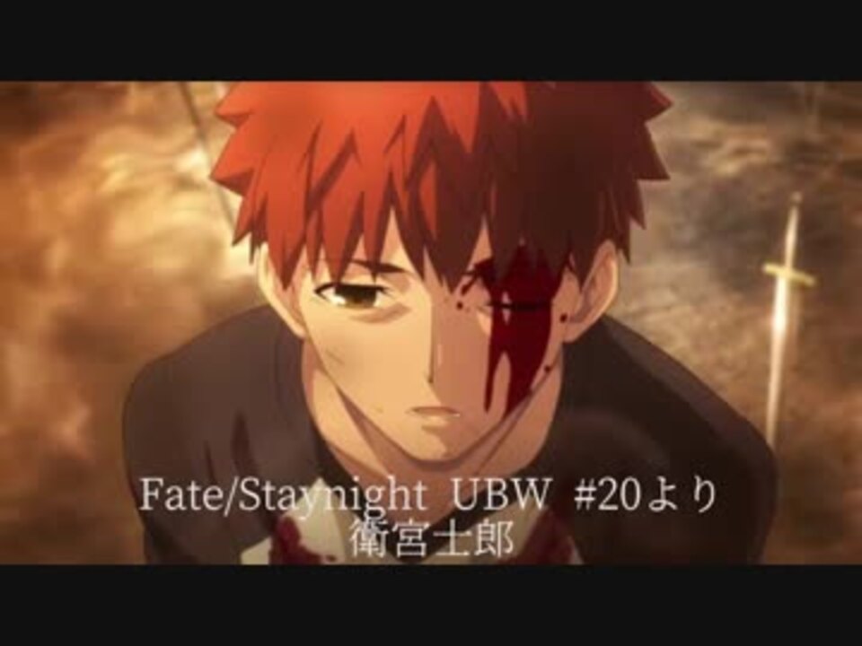 Fate Ubw 衛宮士郎 声真似してみた ニコニコ動画
