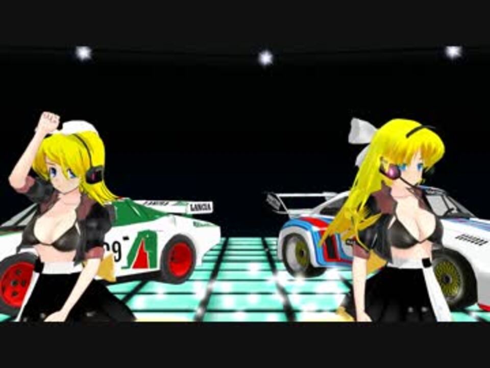 Mmd 白黒なレースクィーンと往年の名車で ライオン らぶ式リン 1080p 修正版 ニコニコ動画