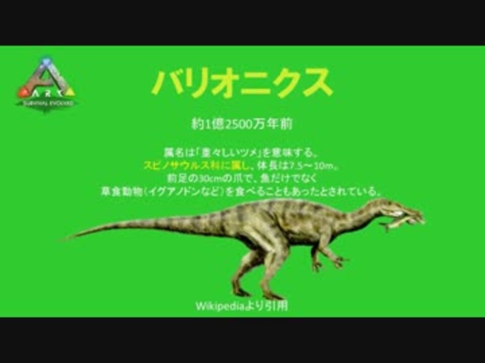 最新 Ark バリオニクス テイム ただのゲームの写真