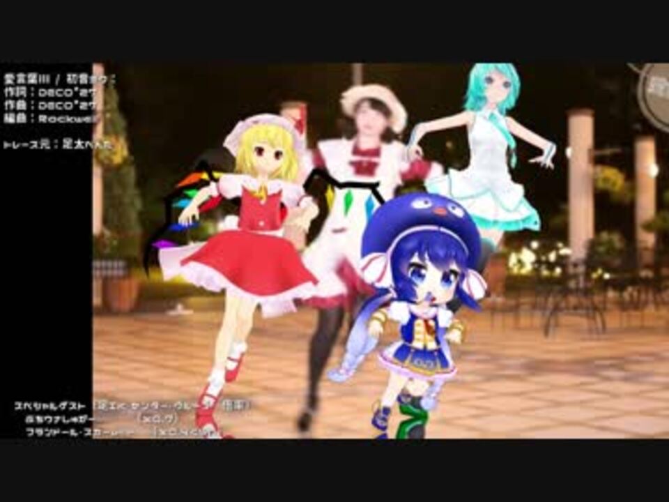 Mmd 愛言葉 をモーショントレース中 スペシャルゲストは ニコニコ動画