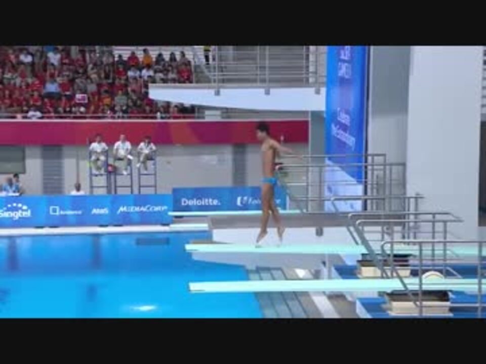 水泳の飛び込みで 2人連続0点を叩き出す ニコニコ動画
