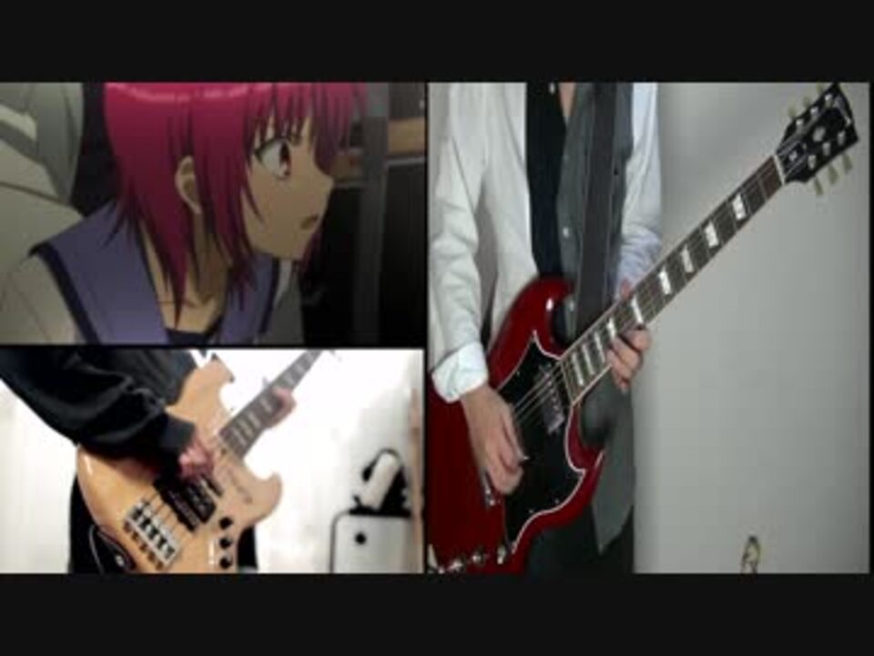 Angel Beats Girls Dead Monster Alchemy Guitar Bass Cover ニコニコ動画