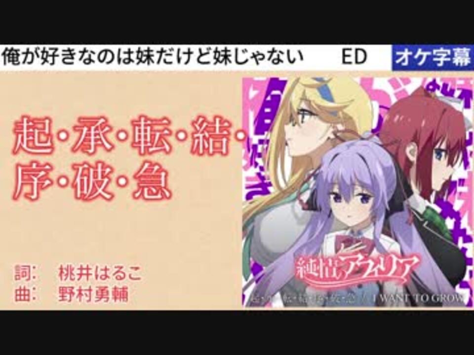 ニコカラ 起 承 転 結 序 破 急 Off Vocal ニコニコ動画