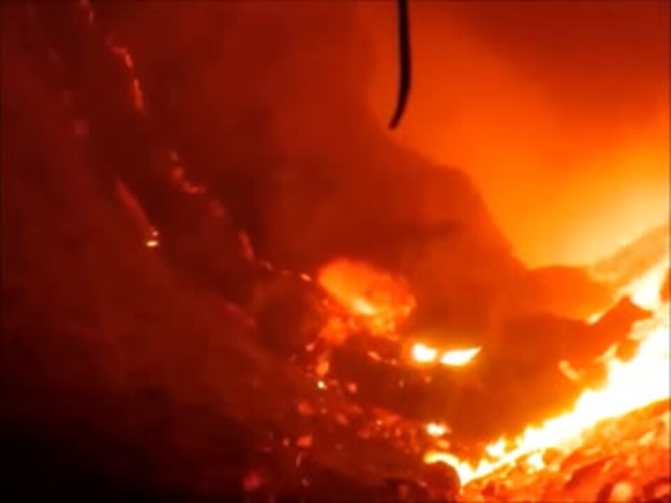 産業用ショットガンで溶鉱炉内を清掃 ニコニコ動画