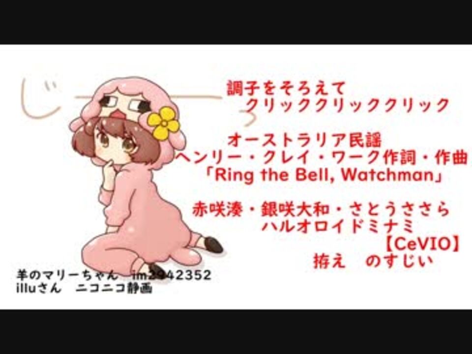 調子をそろえてクリッククリッククリック Cevio ニコニコ動画