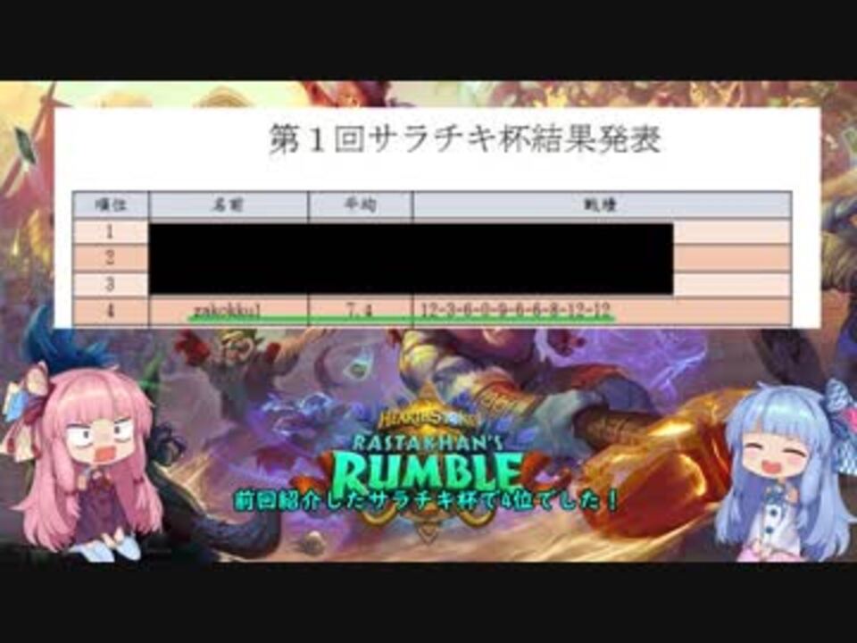 人気の Hearthstone 闘技場 動画 2本 ニコニコ動画