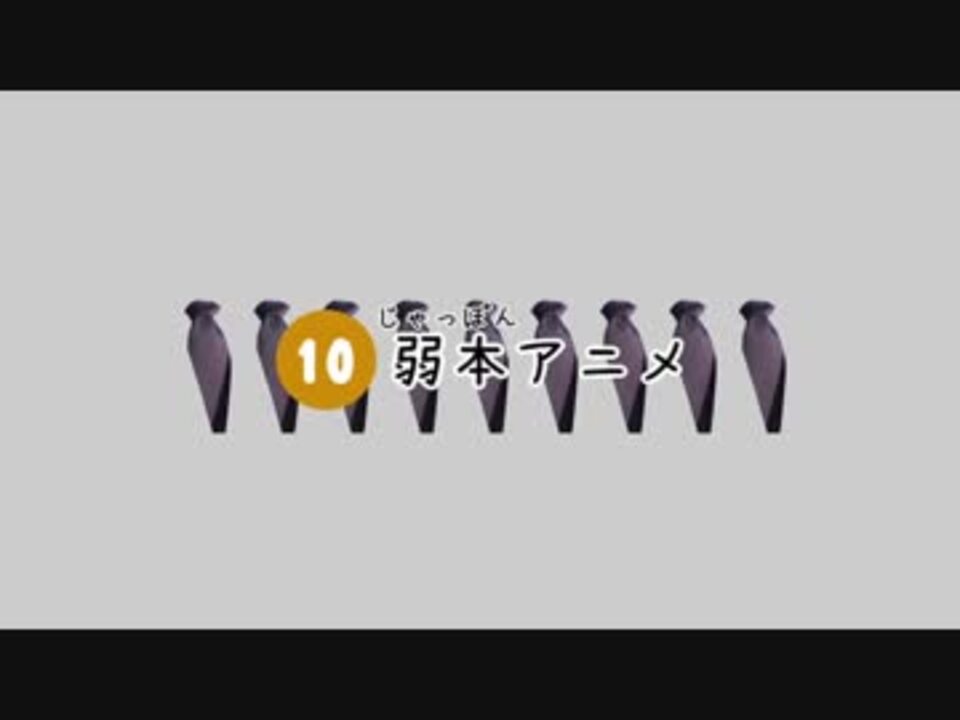 110弱本アニメ 10弱 ニコニコ動画