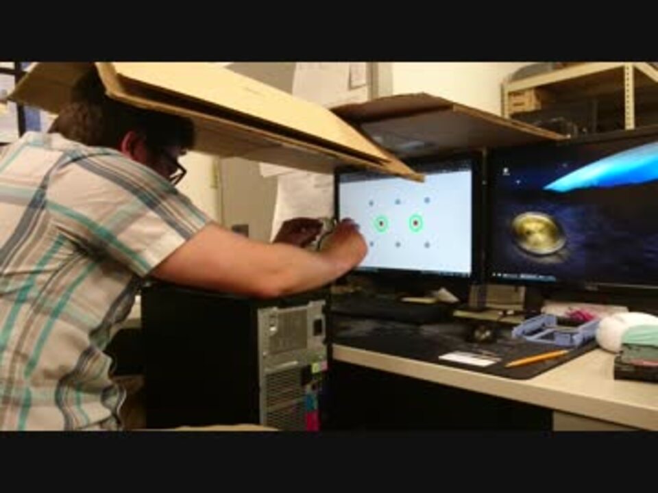 Trying to scan glasses with GlassesUSA Prescription Scanner app ニコニコ動画