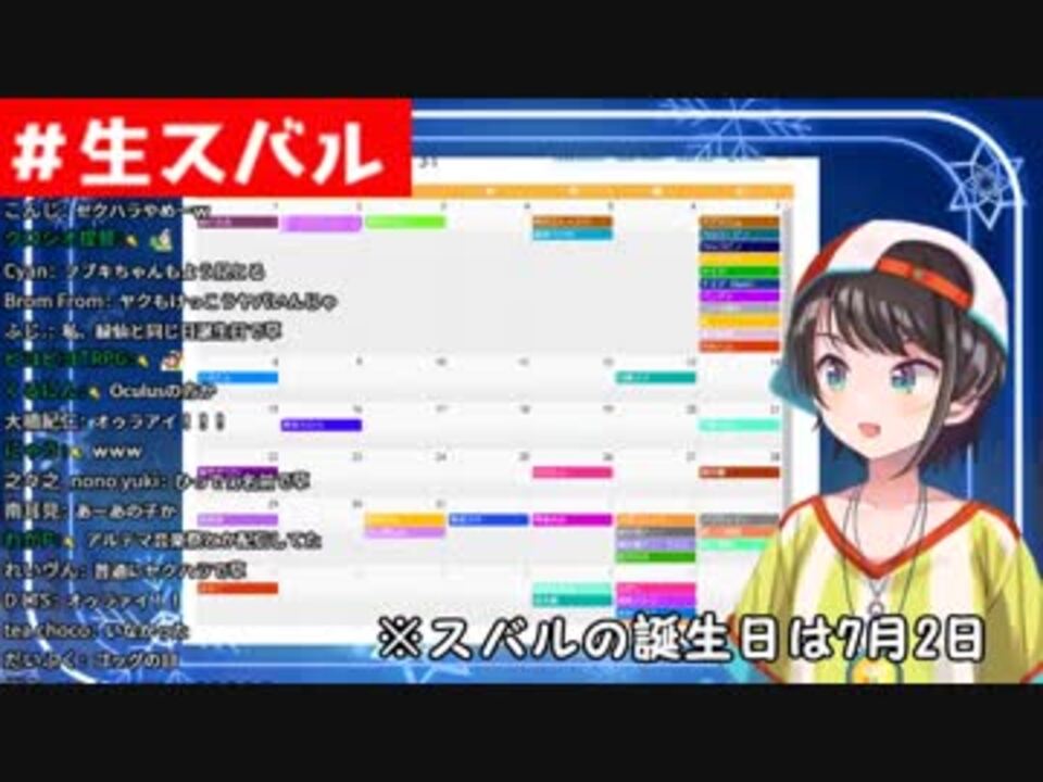 まさかの人物 と誕生日が一緒だった大空スバルuc ニコニコ動画