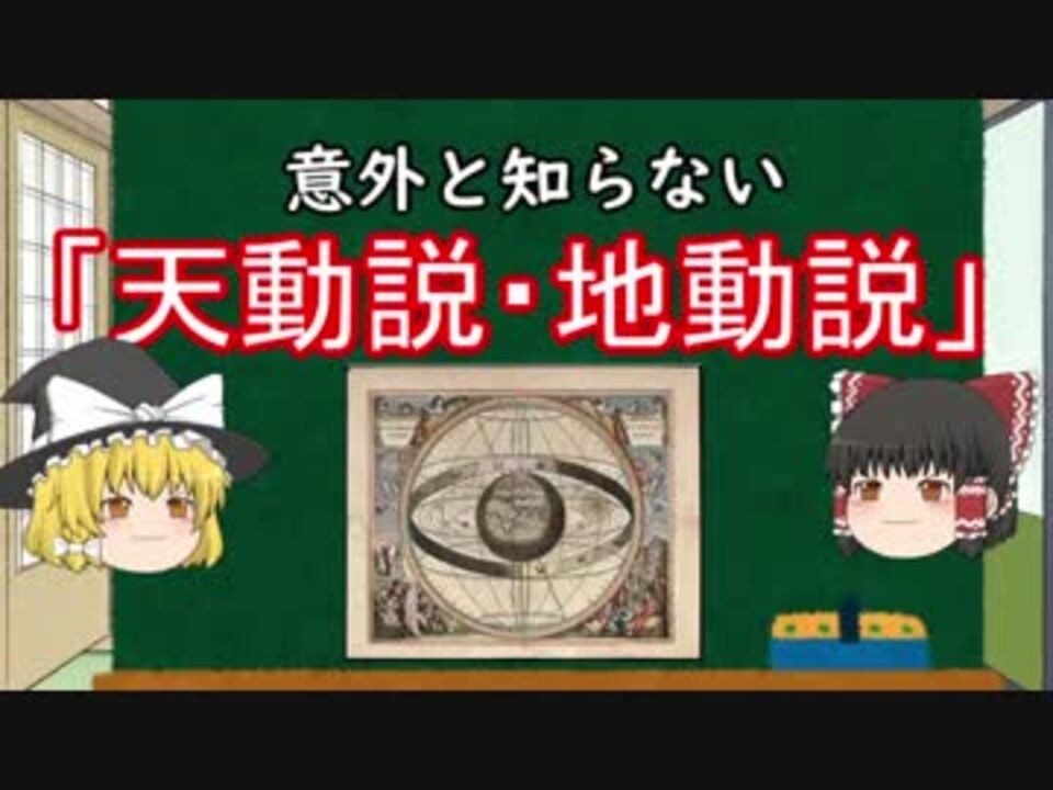 ゆっくり解説 意外と知らない天動説 地動説 ニコニコ動画