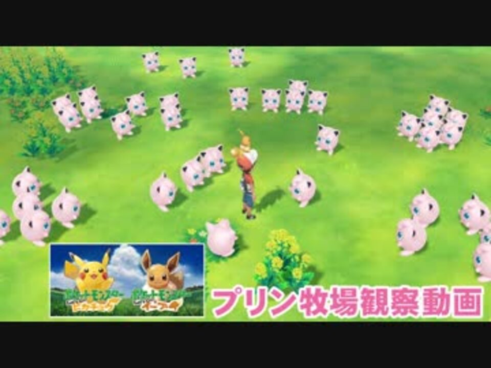 ポケモンピカブイ 一糸乱れぬ プリンちゃんたちの動きを見続ける動画 ニコニコ動画