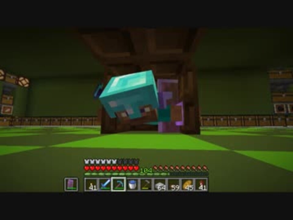 Minecraft1 14 バグ 仕様 世界最小の家ができました １ブロック ニコニコ動画