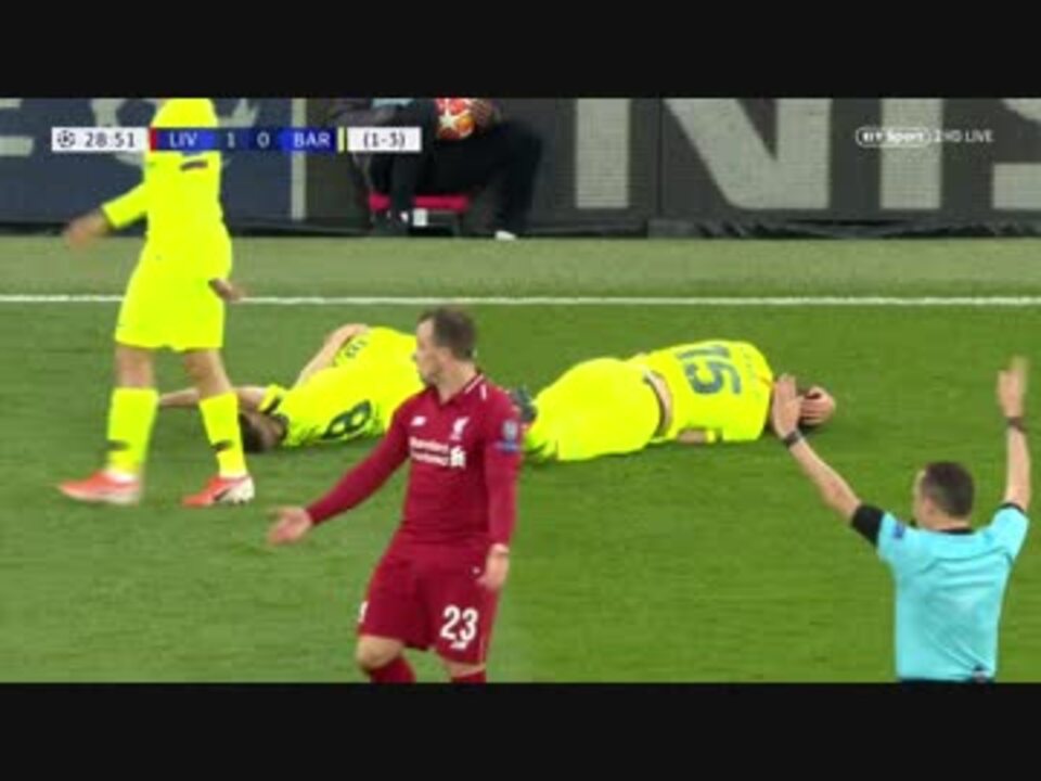 Fullで激闘 前半 2of2 18 19uefa Cl ベスト4 2ndレグ リヴァプール Vs バルセロナ ニコニコ動画