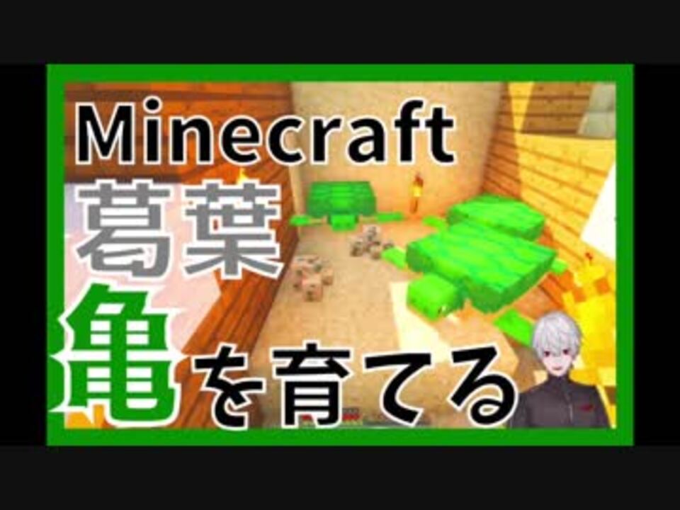 葛葉 マイクラで亀を育てる ニコニコ動画