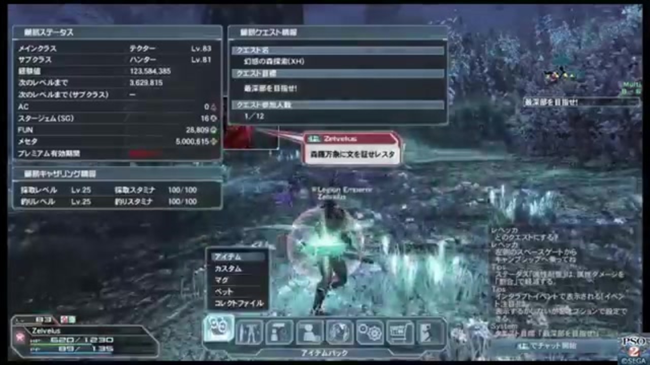 Pso2 オリジナルコンボを駆使し旧武器 ８未満でlv80エネミーと戦う ガンスラッシュ ニコニコ動画